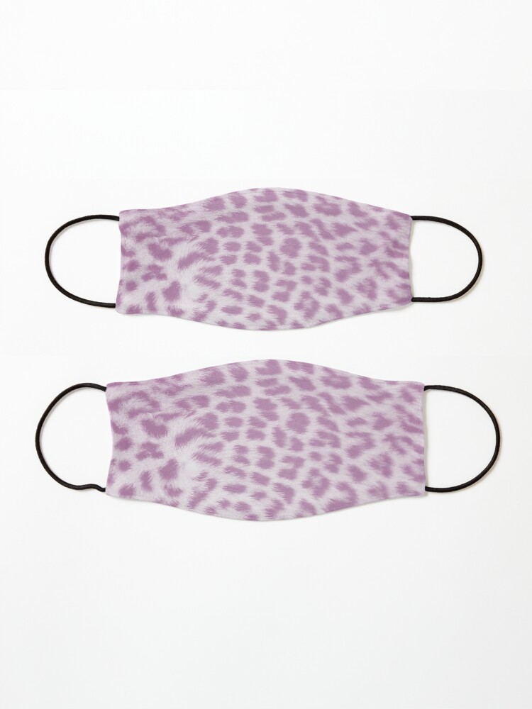 Alternate view of Lavender leopard print Mask