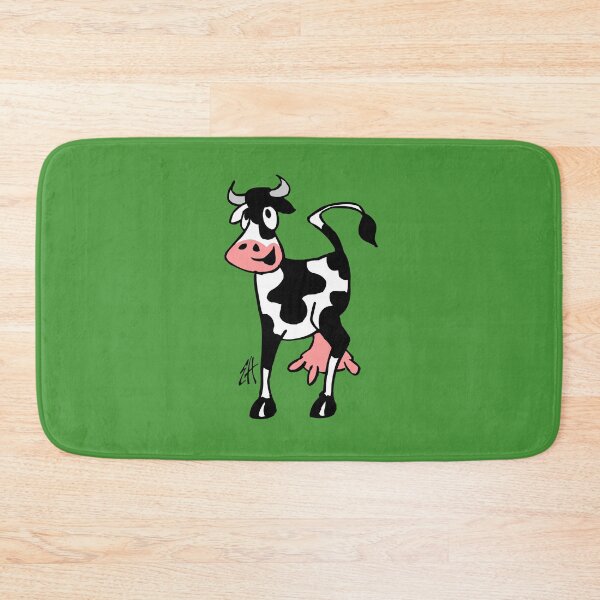 Item preview, Cheerful cow in a meadow designed and sold by cardvibes.