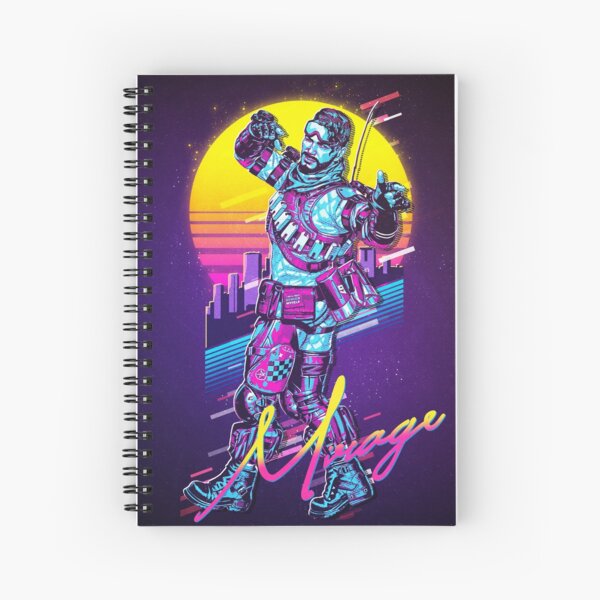 Apex Legends - Mirage 80s Retro Spiral Notebook
