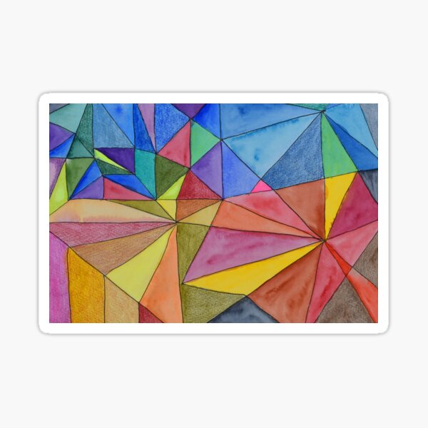 Triangles in Different Planes Sticker