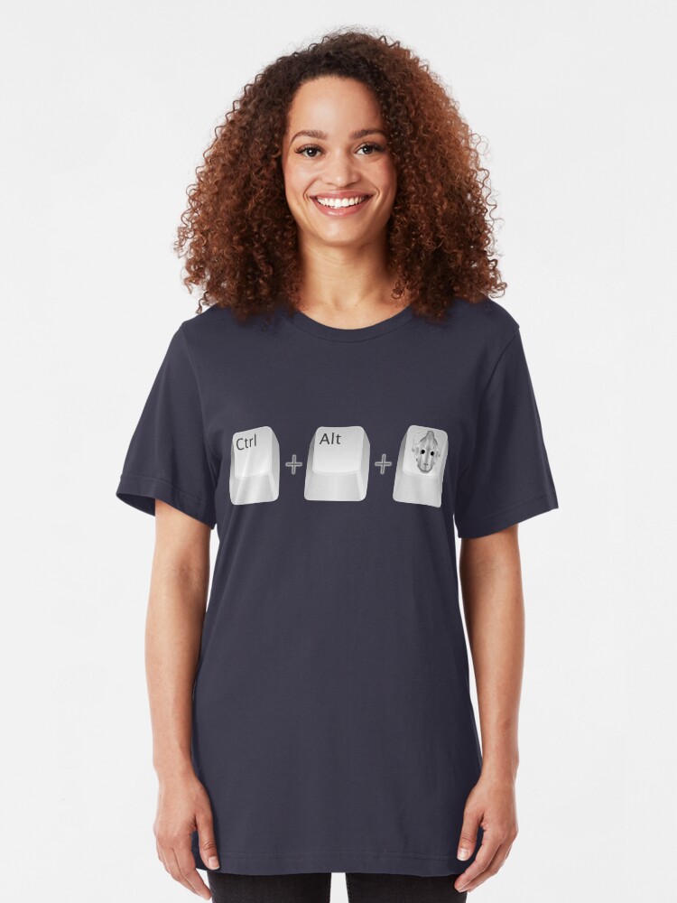 Alternate view of Ctl+Alt+Del Slim Fit T-Shirt