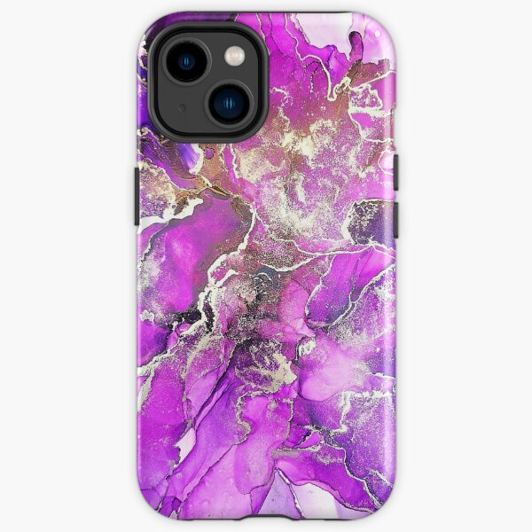 Alcohol Ink deep purple iPhone Robuste Hülle