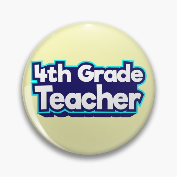 Item preview, 4th grade teacher, Cyan border designed and sold by enriquepma.