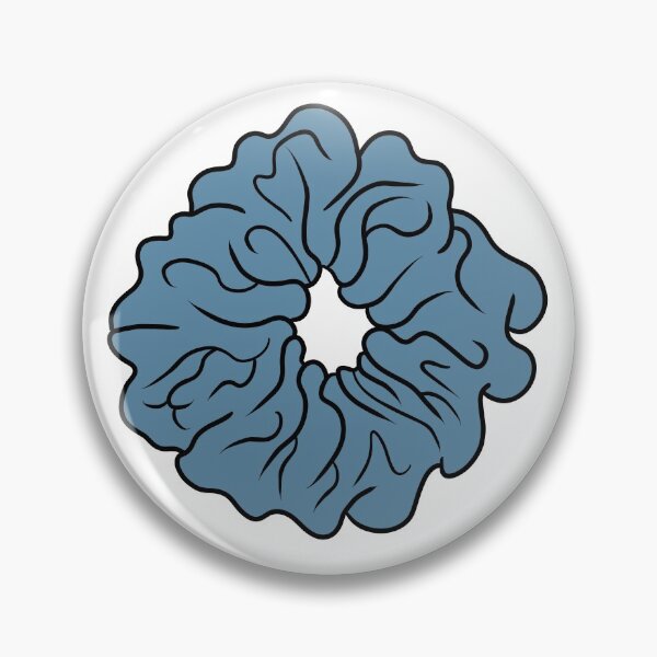 Artikelvorschau, Blue Grey Hair Scrunchie entworfen und verkauft von laurasgallery.