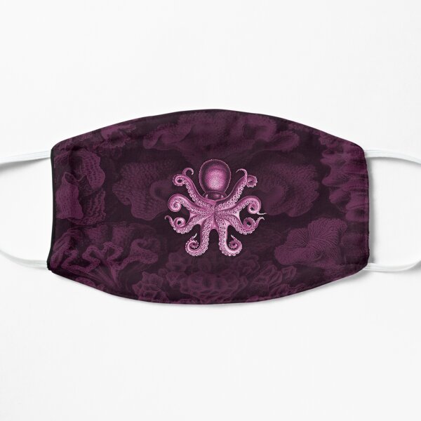 The Kraken Octopus Haeckel Mask (Pink) Flat Mask