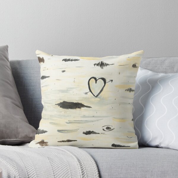 Item preview, Birch with Heart Engraving designed and sold by ArtsyRabbit.