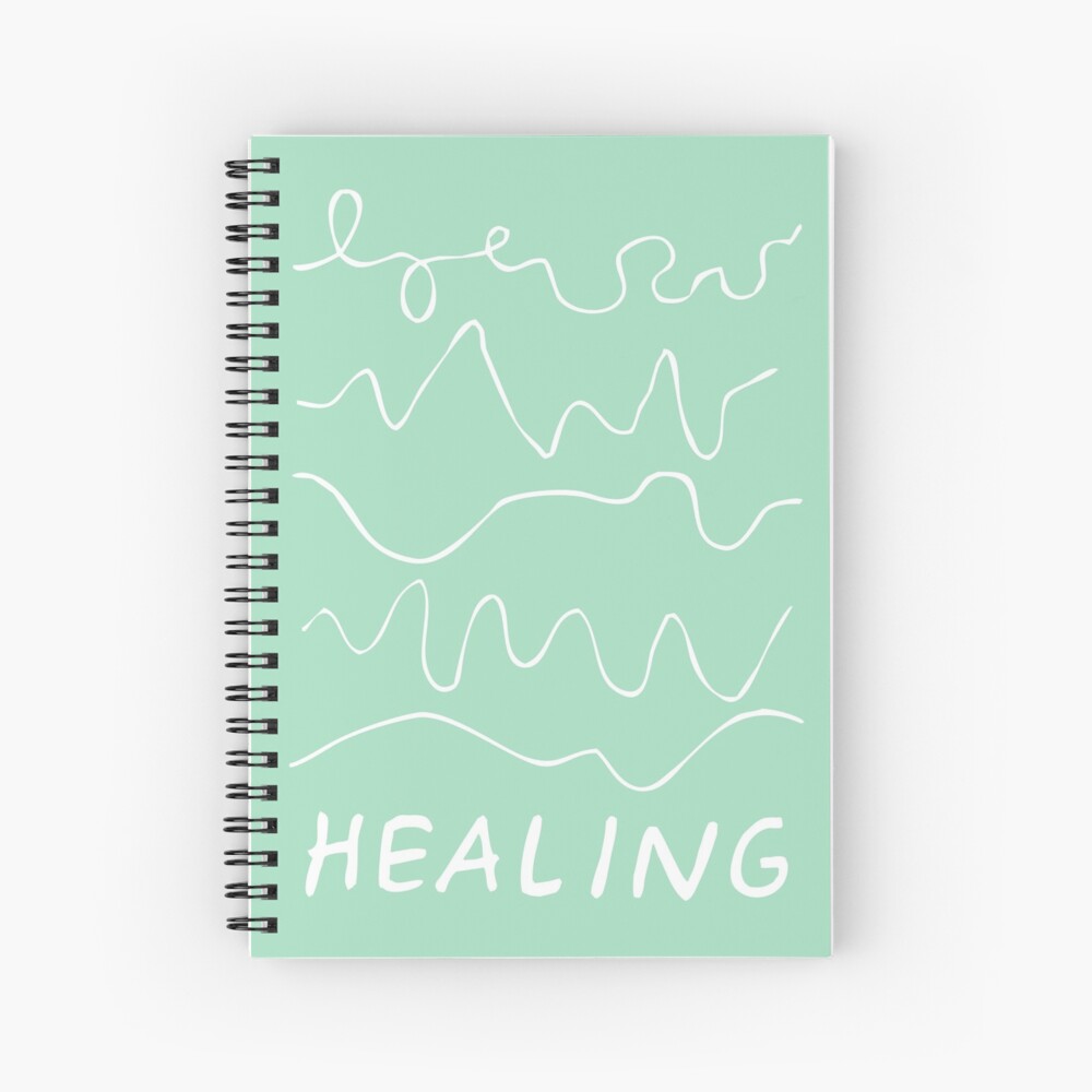 healing is not linear | healing squiggles Spiral Notebook