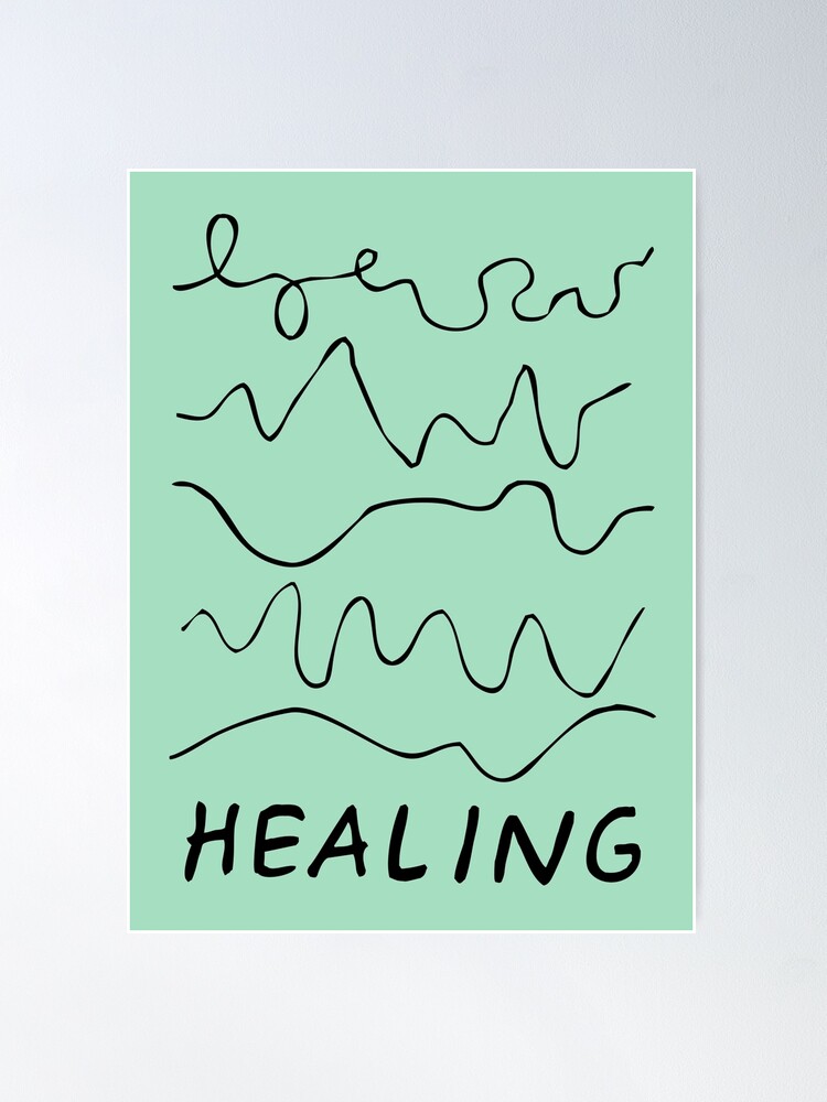 Alternate view of healing is not linear | healing squiggles Poster