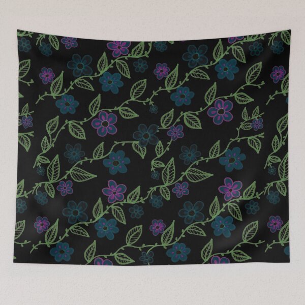 Item preview, Flower Design - Dim Blooming Night Pattern designed and sold by ckylin.
