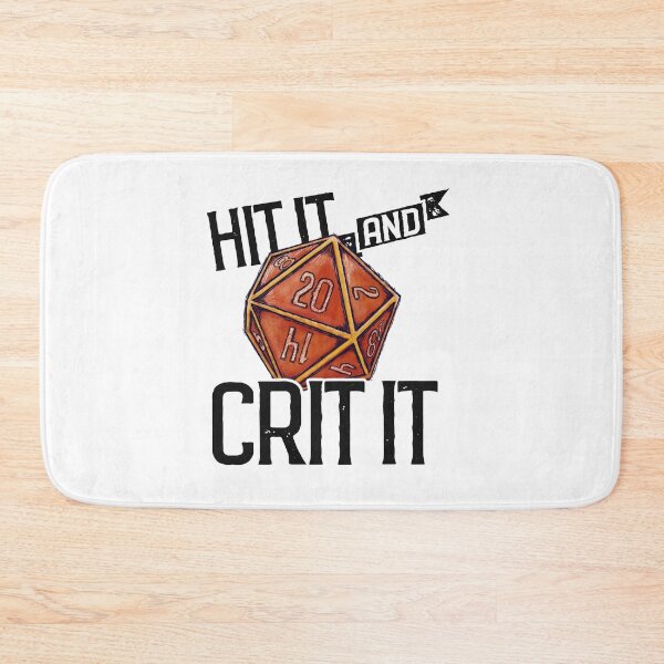 Item preview, Hit It & Crit It - Original Red D20 designed and sold by RoamingGeek.