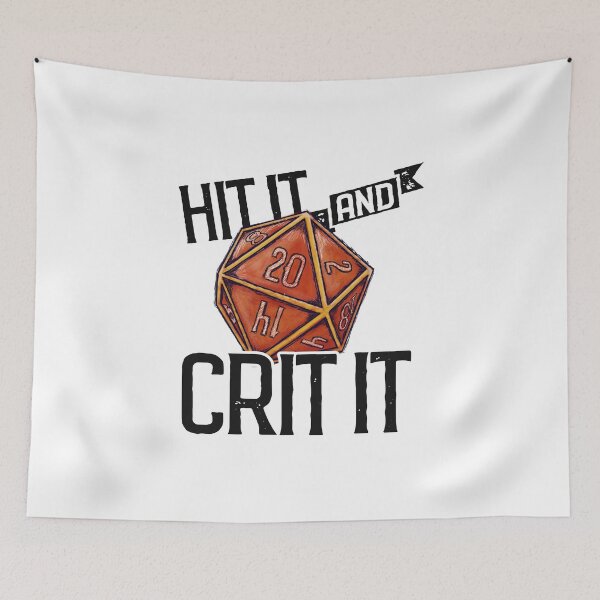 Item preview, Hit It & Crit It - Original Red D20 designed and sold by RoamingGeek.