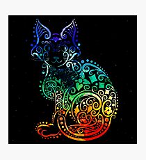 Inked Cat Photographic Print