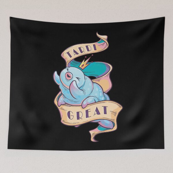 Item preview, Tardigrade Pun Tardi Great Black designed and sold by supermara.