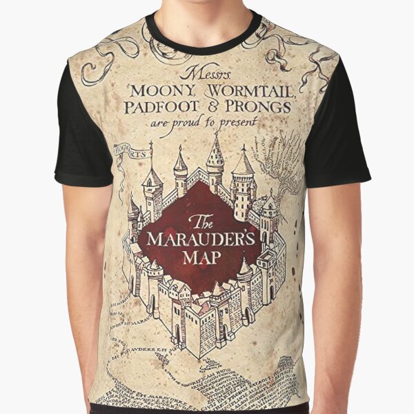 Vista previa del artículo con la obra «El mapa del merodeador», diseñado y vendido por djamdesign.