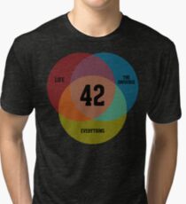 Venn Diagram: Life, the Universe & Everything Tri-blend T-Shirt