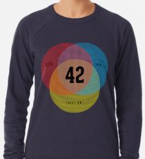 Venn Diagram: Life, the Universe & Everything Leichtes Sweatshirt