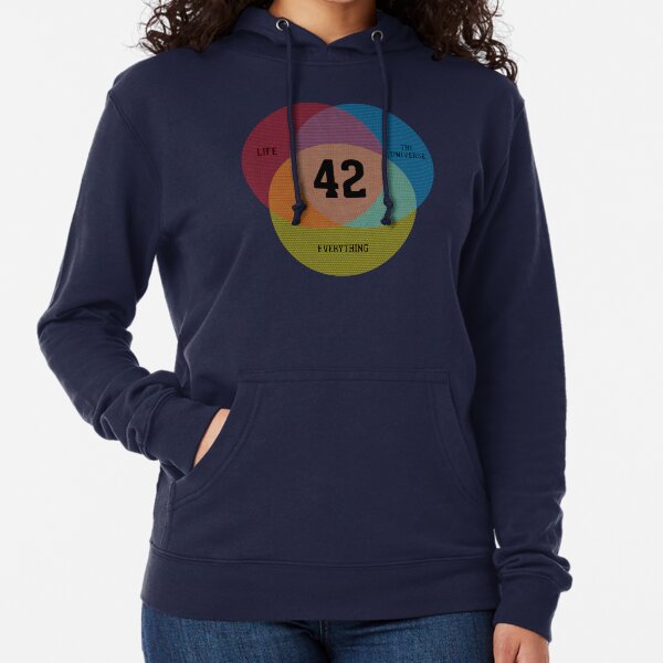 Venn Diagram: Life, the Universe & Everything Lightweight Hoodie