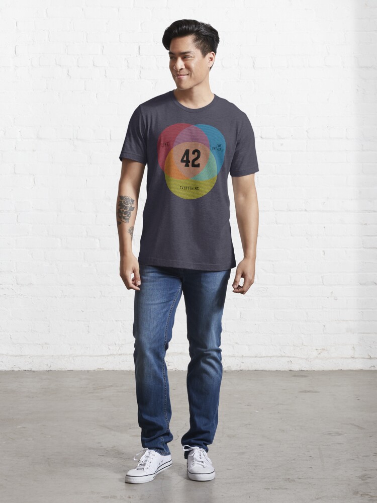 Alternate view of Venn Diagram: Life, the Universe & Everything Essential T-Shirt
