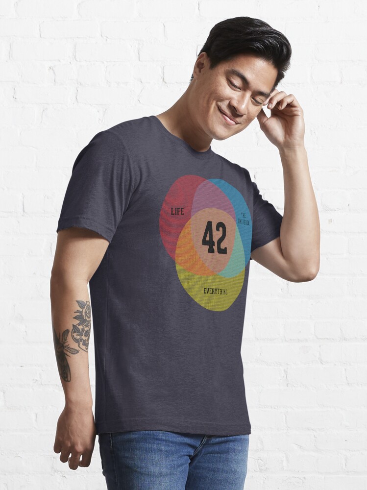 Alternate view of Venn Diagram: Life, the Universe & Everything Essential T-Shirt