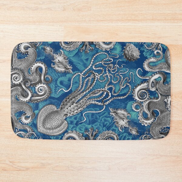 Item preview, Octopus Squid Kraken Art Tentacles Seashell Deep Sea Ocean Creatures Lover (Blue) - Octopus designed and sold by Mechanical Whispers.
