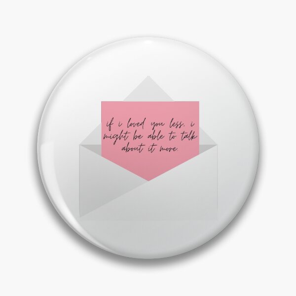 Item preview, Jane Austen- Emma Quote/ if i loved you less i might be able to talk about it more designed and sold by erinaceous.