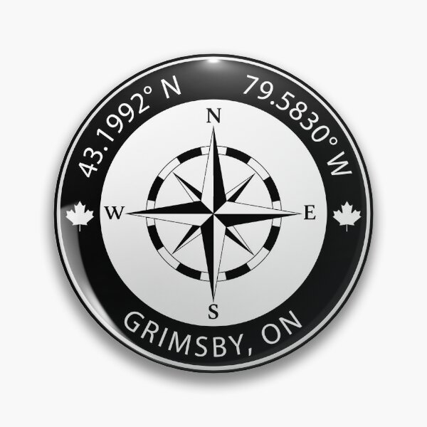 Item preview, Grimsby, Ontario Geographical Coordinates designed and sold by TeeOhGraphics.