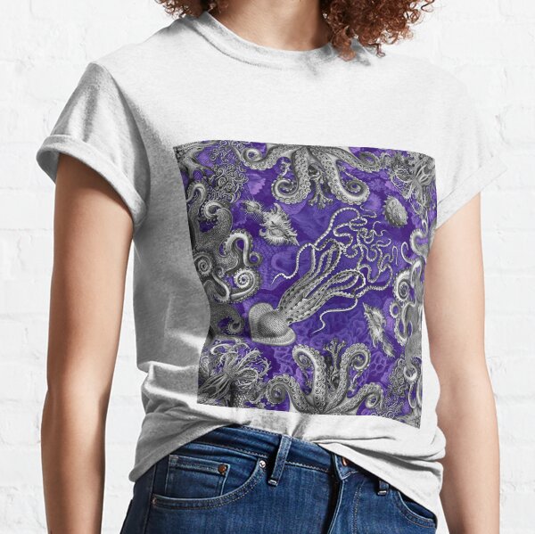 The Kraken (Purple, Square) Classic T-Shirt