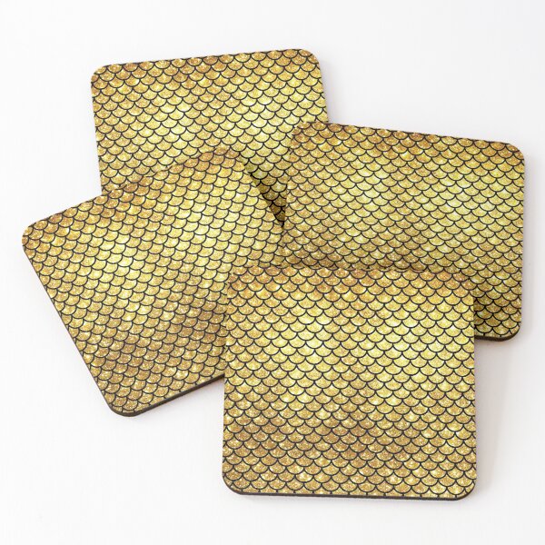 Item preview, Gold glitter Mermaid, siren, face mask designed and sold by Collagedream.