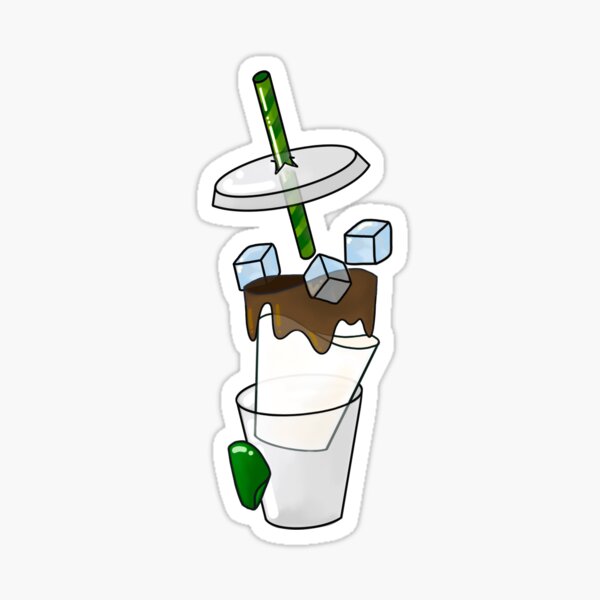 Deconstructed Iced Macchiato Sticker