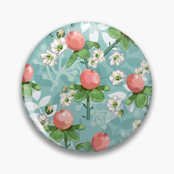 Item preview, Hypericum Berries Pattern | Soft Cool Green designed and sold by L Diane Johnson.