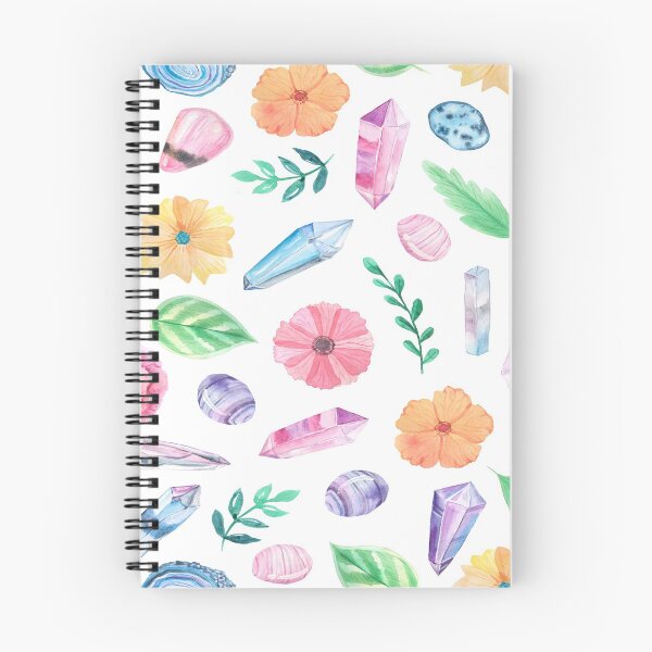 Item preview, Floral and Crystal Colorful Print Pattern designed and sold by ShopofWonder.