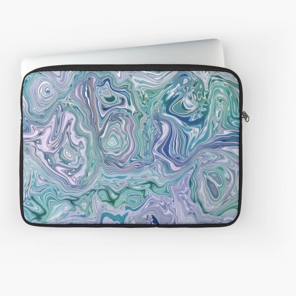 Dutch Marble Acrylic Paint Pour Laptop Sleeve