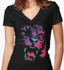 Wild PoP Thing Women's Fitted V-Neck T-Shirt