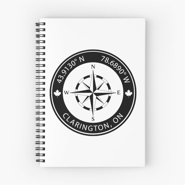 Item preview, Clarington, Ontario Geographical Coordinates designed and sold by TeeOhGraphics.