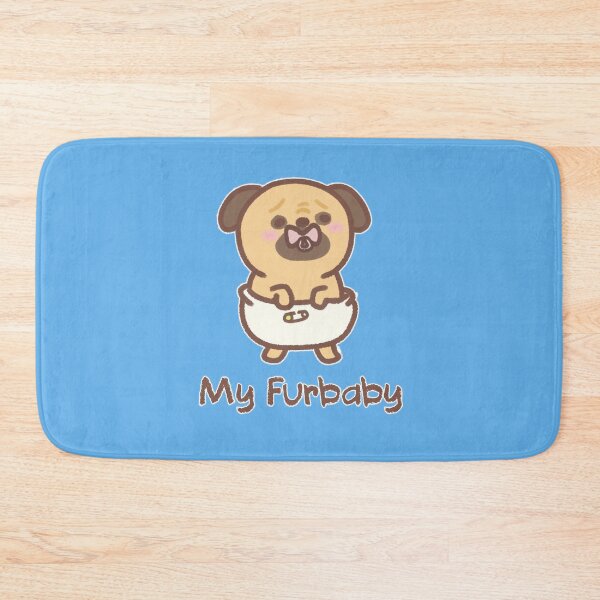 Item preview, Furbaby in Diapers - Pug Girl designed and sold by LilFurKids.