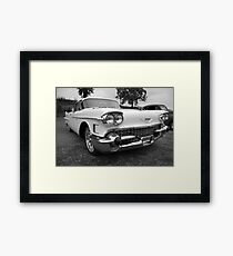 White Caddy in black and white Framed Print