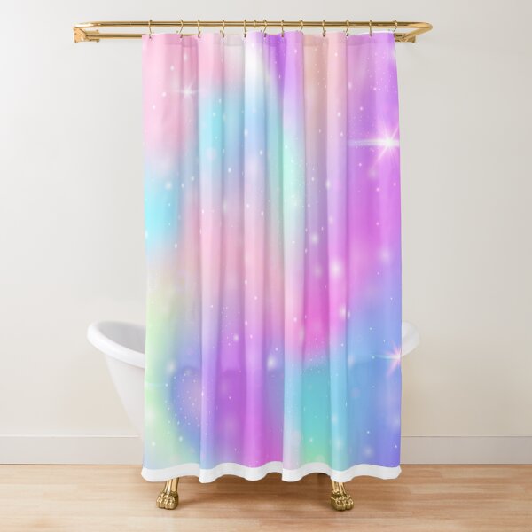 Pastel Unicorns At Play™ Shower Curtain