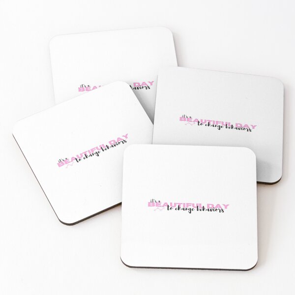 Item preview, Beautiful day to change behaviors pink graph designed and sold by bcbayay designs.