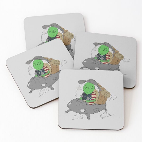 Item preview, Alien Traveling to America Illustration designed and sold by ColorfulMystic.