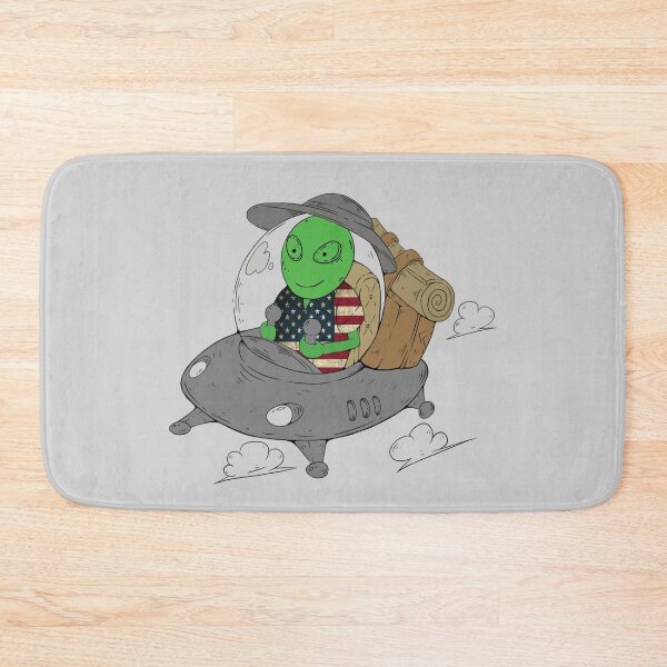 Item preview, Alien Traveling to America Illustration designed and sold by ColorfulMystic.