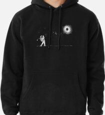 Schwarzes Loch in einem Hoodie
