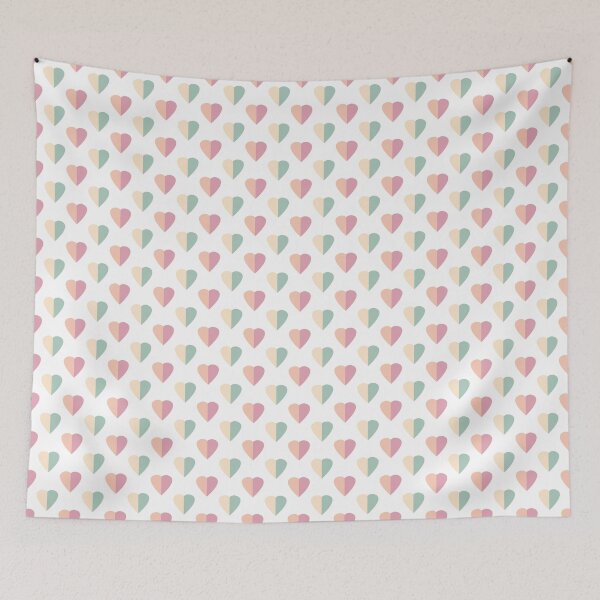 Item preview, Mismatched Hearts Pattern designed and sold by ShopofWonder.