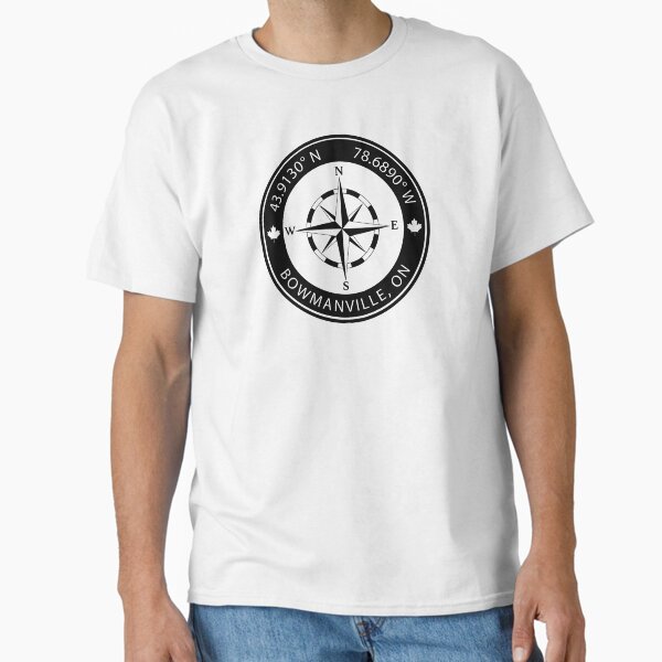 Item preview, Bowmanville, Ontario Geographical Coordinates designed and sold by TeeOhGraphics.