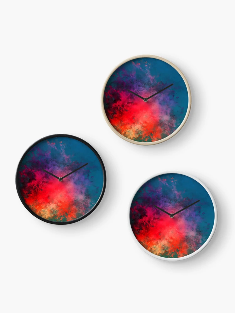 Thumbnail 3 of 4, Clock, Color Explosion designed and sold by WesternExposure.