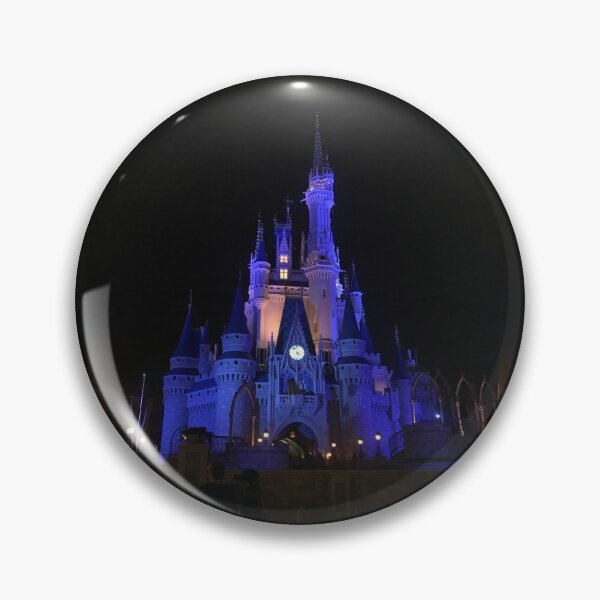 Item preview, Theme Park Castle Lit Up at Night designed and sold by alainakozyart.