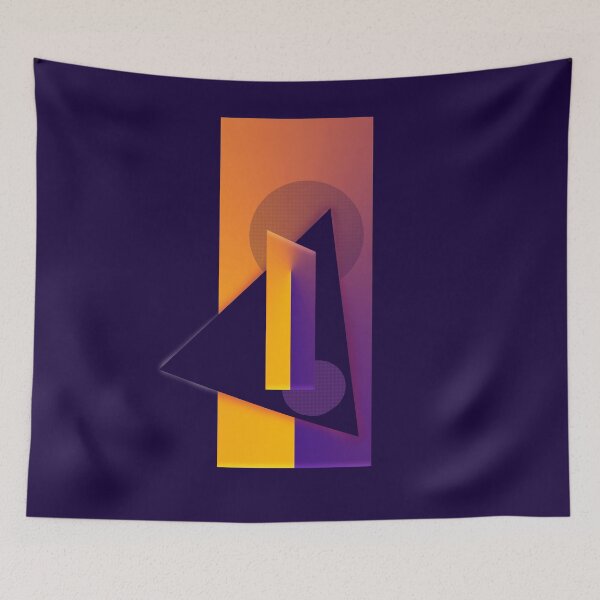Item preview, Orange Geometric pop abstract designed and sold by Carolina Salazar.
