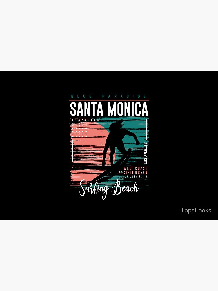 Santa Monica Surfing Beach by TopsLooks