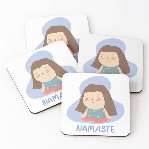 Item preview, Namaste Yoga Girl- Cute yoga girl - Gift for yoga lovers and yoga kids. designed and sold by TamGustam.