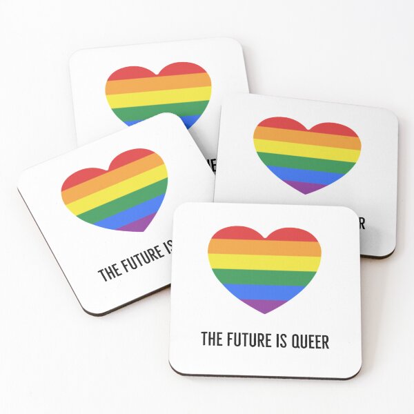 Item preview, The future is queer - heart   designed and sold by Inspirationmotivation.