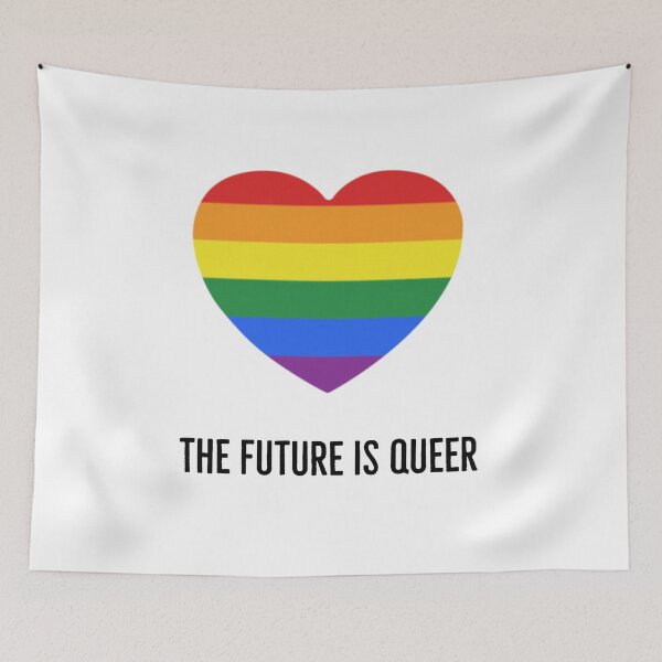 Item preview, The future is queer - heart   designed and sold by Inspirationmotivation.